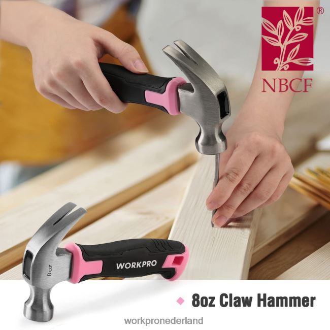 hulpmiddel WORKPRO 35-delige huishoudgereedschapset met opbergdoos roze blauw 4NVZH8246