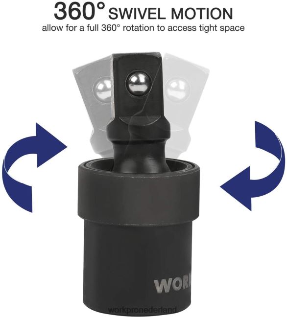 hulpmiddel WORKPRO 55-delige slagdoppenset met verlengstukken, premium cr-v-staal, sae en metrische doppen met verbeterde opbergkoffer morden 4NVZH8307