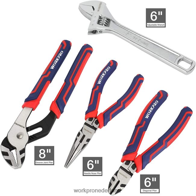hulpmiddel WORKPRO 87-delige mechanische gereedschapsset, handgereedschapset met opbergdoos voor gereedschap morden 4NVZH8305