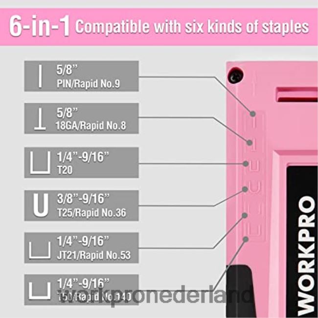 hulpmiddel WORKPRO 12V accuboormachineset & 103-delige gereedschapsset & 8-delige magnetische schroevendraaierset & 6-in-1 nietpistool roze 4NVZH8315