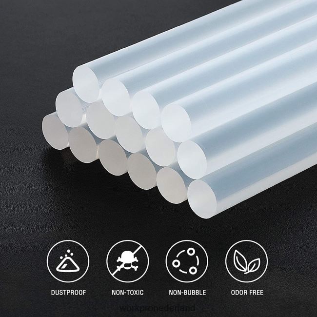 hulpmiddel WORKPRO 100 stuks hetelijmsticks van volledige grootte, compatibel met de meeste lijmpistolen nieuw 4NVZH8196