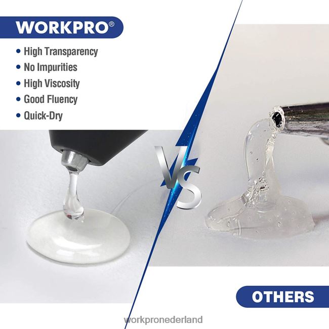hulpmiddel WORKPRO 100 stuks hetelijmsticks van volledige grootte, compatibel met de meeste lijmpistolen nieuw 4NVZH8196