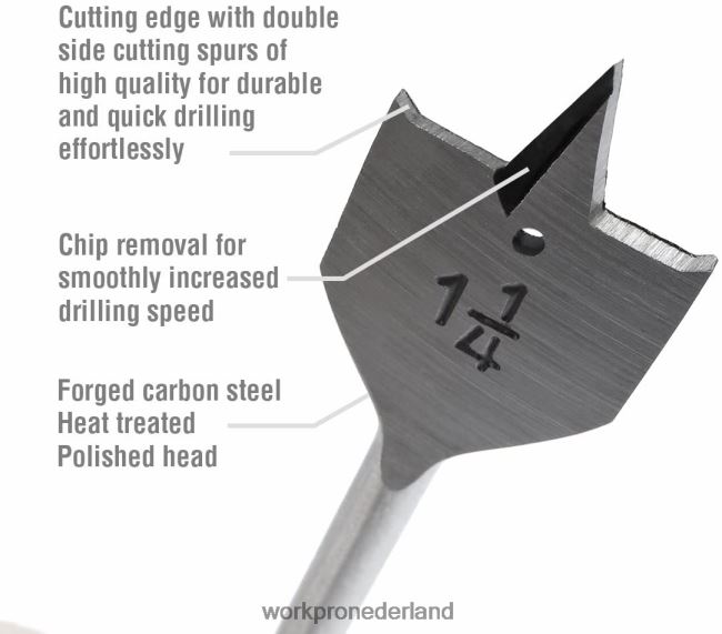 hulpmiddel WORKPRO 13-delige spadeboorset in sae met nylon opbergetui behulpzaam 4NVZH8211