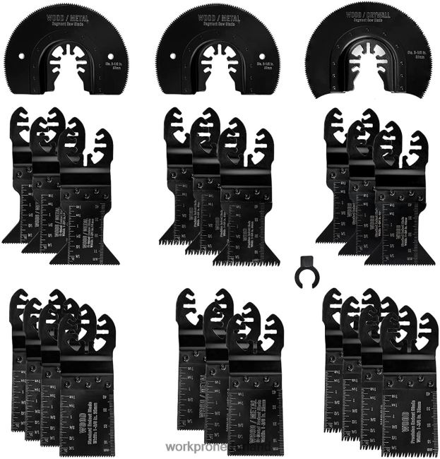 hulpmiddel WORKPRO 23-delige set oscillerende zaagbladen metaal/hout behulpzaam 4NVZH8194