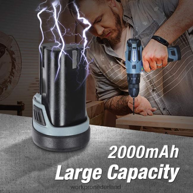hulpmiddel WORKPRO 12v 2,0ah lithium-ionbatterijpak behulpzaam 4NVZH8224