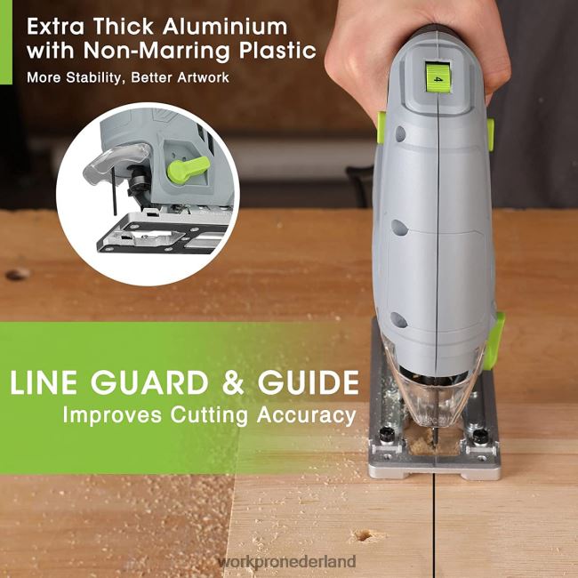 hulpmiddel WORKPRO decoupeerzaag, 5 ampère 3000 spm, decoupeerzaagmachine met snoer, elektrische doorslijpmachine voor het zagen van hout, metaal en kunststof, 7 bladen morden 4NVZH8242