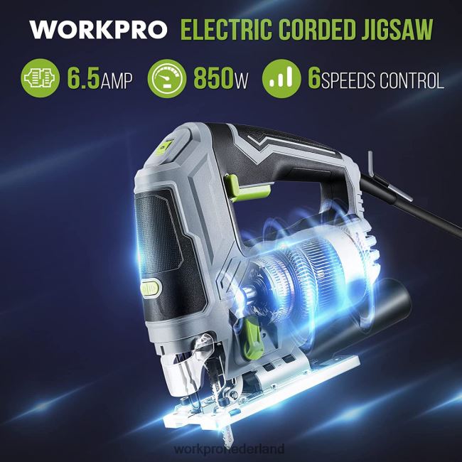 hulpmiddel WORKPRO decoupeerzaag, 6,5 ampère 850 W elektrische decoupeerzaag met snoer morden 4NVZH8241