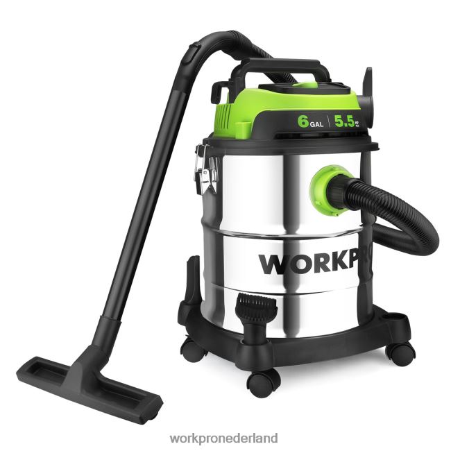 hulpmiddel WORKPRO 6 gallon nat/droog winkelstofzuiger met hepa-filter, slang en accessoires voor stofafzuiging thuis/op de werkplek morden 4NVZH8213