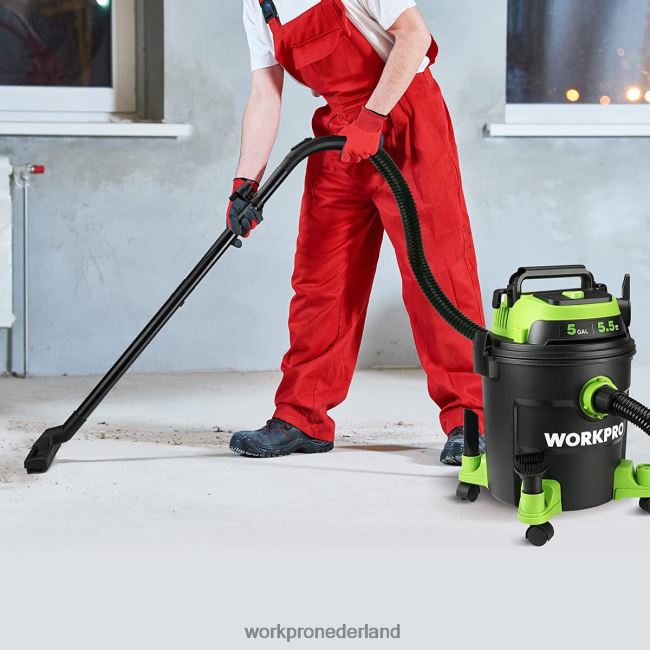 hulpmiddel WORKPRO Winkelstofzuiger van 5 gallon, winkelstofzuiger van 5,5 pk met hepa-filter, slang en accessoires morden 4NVZH8214