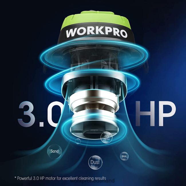 hulpmiddel WORKPRO nat/droog stofzuiger 2,5 gallon 3 piek pk, draagbare winkelstofzuiger voor thuis bruikbaar 4NVZH8216