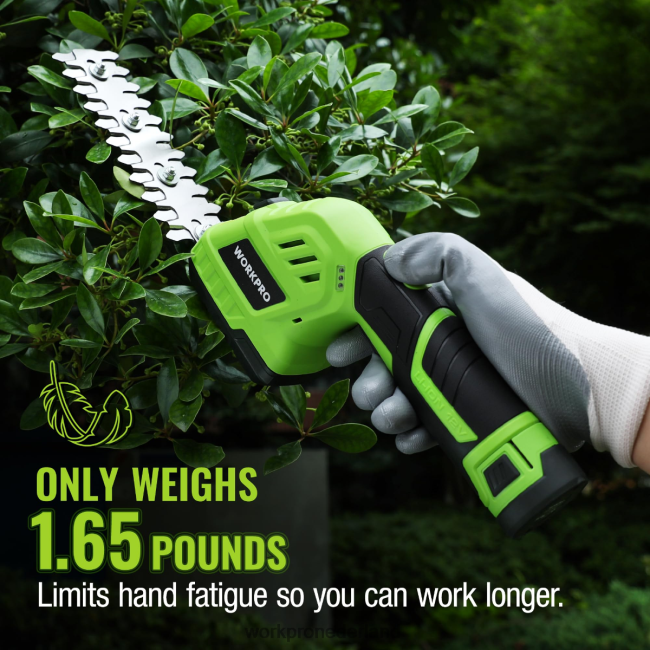 hulpmiddel WORKPRO 2-in-1 12V elektrische draadloze grasheggenschaar en draagbare struikenschaar, met 2,0 Ah oplaadbare lithium-ionbatterij en snellader voor 1 uur morden 4NVZH8301