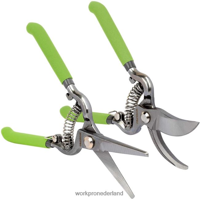 hulpmiddel WORKPRO 2-delige snoeischaarset met stalen recht blad behulpzaam 4NVZH8271