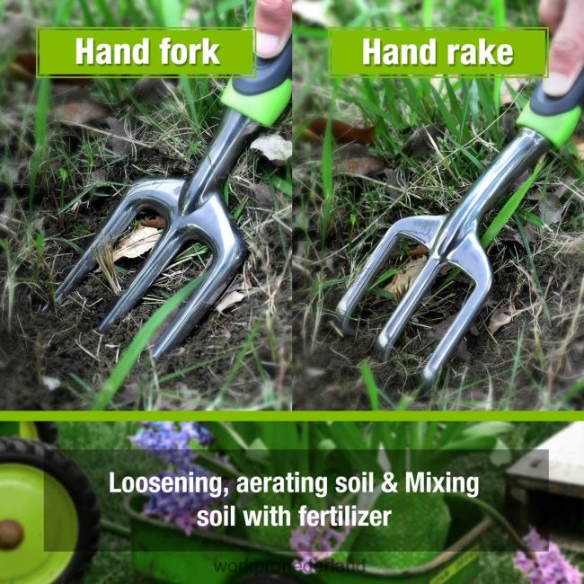 hulpmiddel WORKPRO 5-delige tuingereedschapset voor buiten, tuinwerkgeschenken morden 4NVZH8276