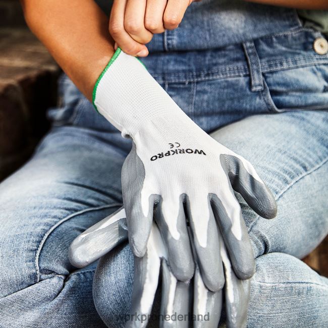 hulpmiddel WORKPRO 6 paar tuinwerkhandschoenen met eco-latex palmcoating behulpzaam 4NVZH8275