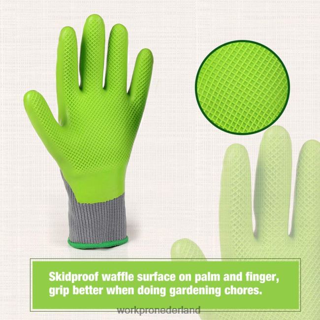 hulpmiddel WORKPRO 6 paar tuinwerkhandschoenen met eco-latex palmcoating behulpzaam 4NVZH8275