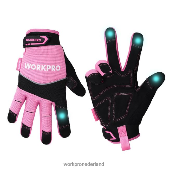 hulpmiddel WORKPRO veiligheidswerkhandschoenen, touchscreen, badstof, antislip werkhandschoenen - m roze 4NVZH8250