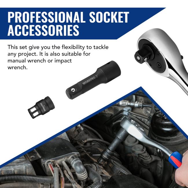 hulpmiddel WORKPRO 18-delige accessoireset voor aandrijfgereedschap morden 4NVZH8137