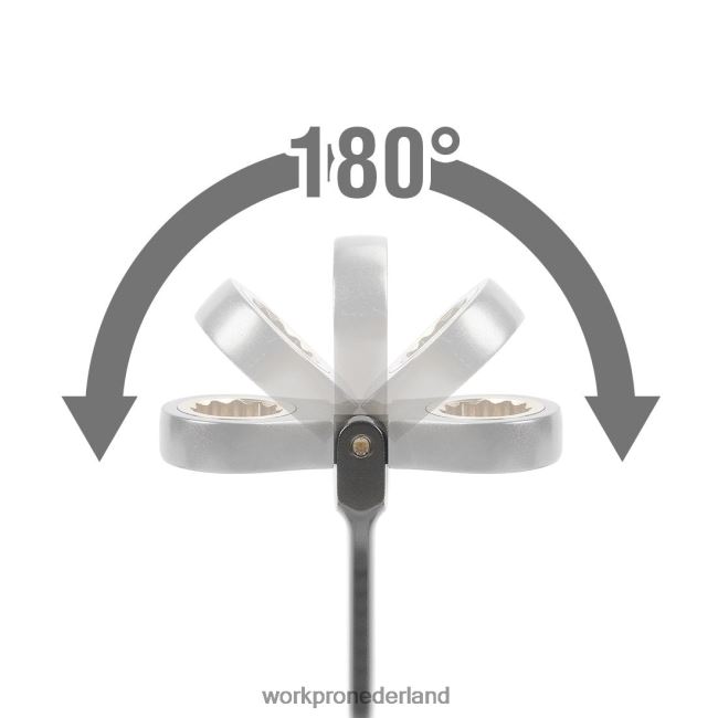 hulpmiddel WORKPRO 8-delige ringratelsleutelset met flexibele kop en organizertas bruikbaar 4NVZH886
