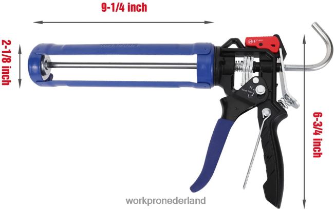 hulpmiddel WORKPRO Kitpistool met instelbare stuwkrachtverhouding voor standaard kitbuizen behulpzaam 4NVZH8135