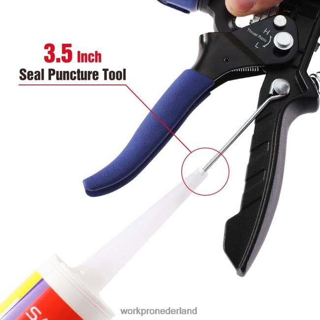 hulpmiddel WORKPRO Kitpistool met instelbare stuwkrachtverhouding voor standaard kitbuizen behulpzaam 4NVZH8135