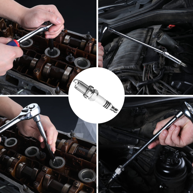 hulpmiddel WORKPRO magnetische draaibare bougie met dunne wandcontactdoos morden 4NVZH8144