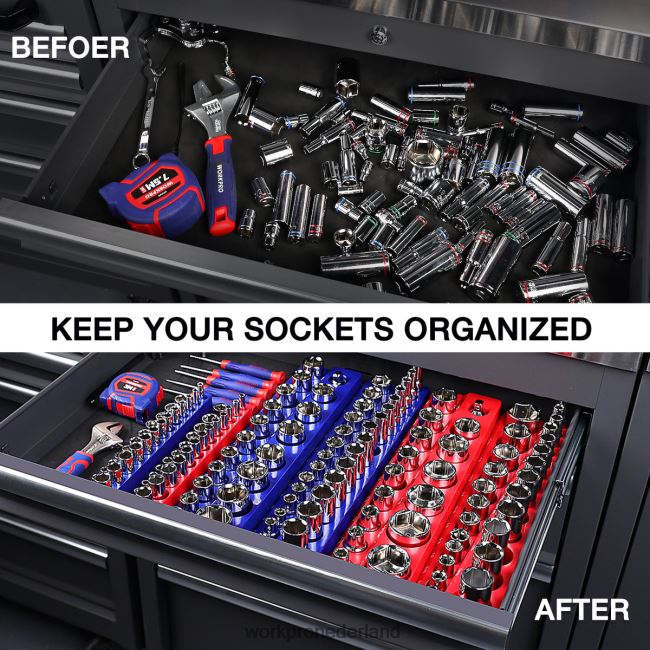 hulpmiddel WORKPRO magnetische houder organizer set van 6 morden 4NVZH8126