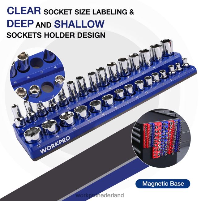 hulpmiddel WORKPRO magnetische houder organizer set van 6 morden 4NVZH8126