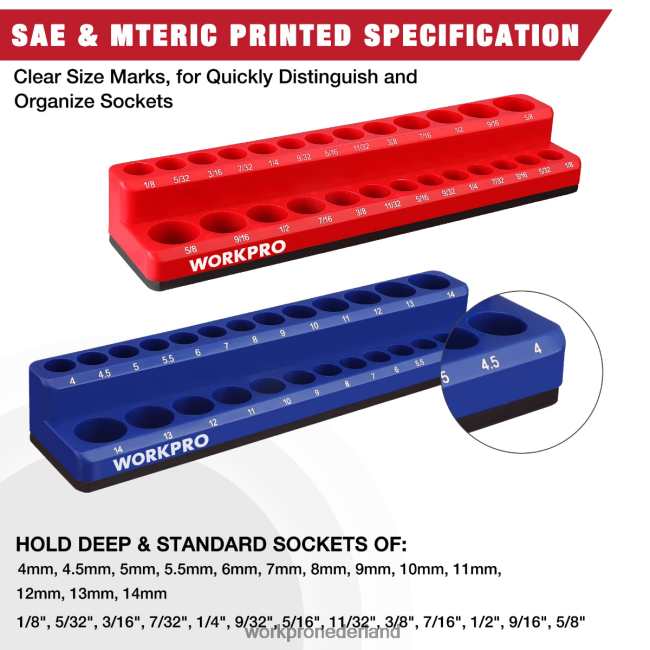 hulpmiddel WORKPRO magnetische stopcontactorganizerset nieuw 4NVZH8131