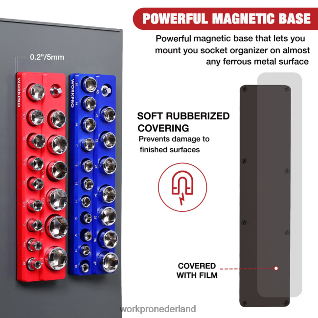 hulpmiddel WORKPRO magnetische stopcontactorganizerset nieuw 4NVZH8131