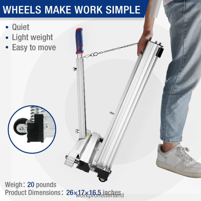 hulpmiddel WORKPRO laminaat vinyl vloersnijder bruikbaar 4NVZH8159
