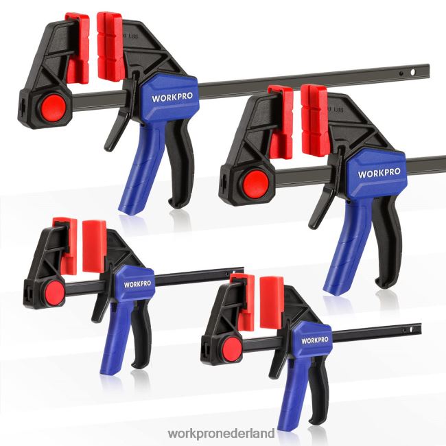 hulpmiddel WORKPRO staafklemmen voor houtbewerking, 150/300lbs cap nieuw 4NVZH8121