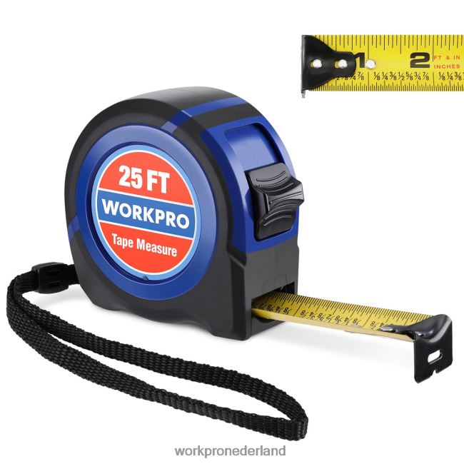 hulpmiddel WORKPRO meetlint 25 ft behulpzaam 4NVZH8112