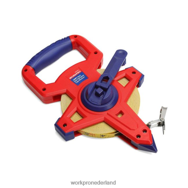hulpmiddel WORKPRO meetlint met open spoel en dubbel nylon gecoat glasvezelblad, 30 meter nieuw 4NVZH8109