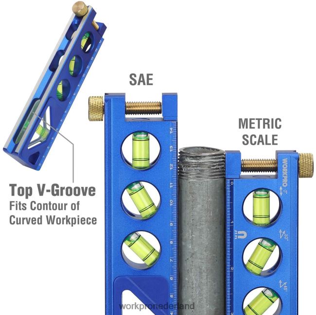hulpmiddel WORKPRO torpedo-niveau van aluminiumlegering 6-1 / 2 inch bruikbaar 4NVZH8110
