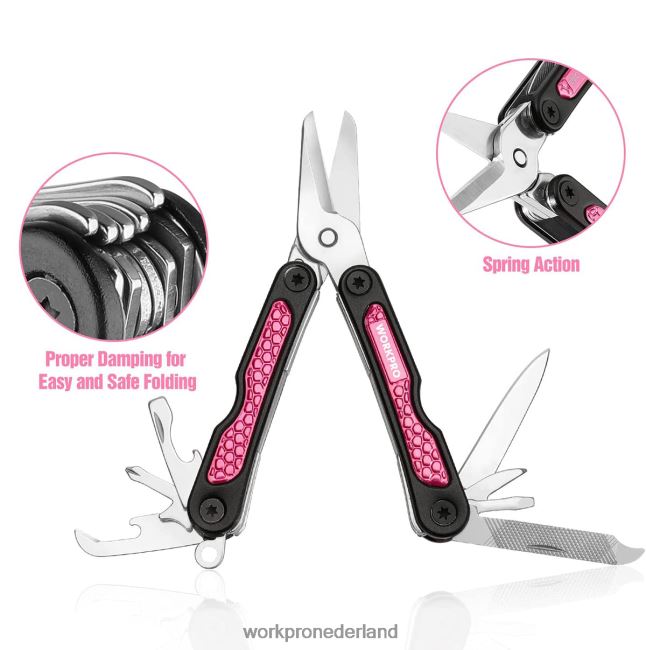 hulpmiddel WORKPRO mes en multitoolset roze 4NVZH844