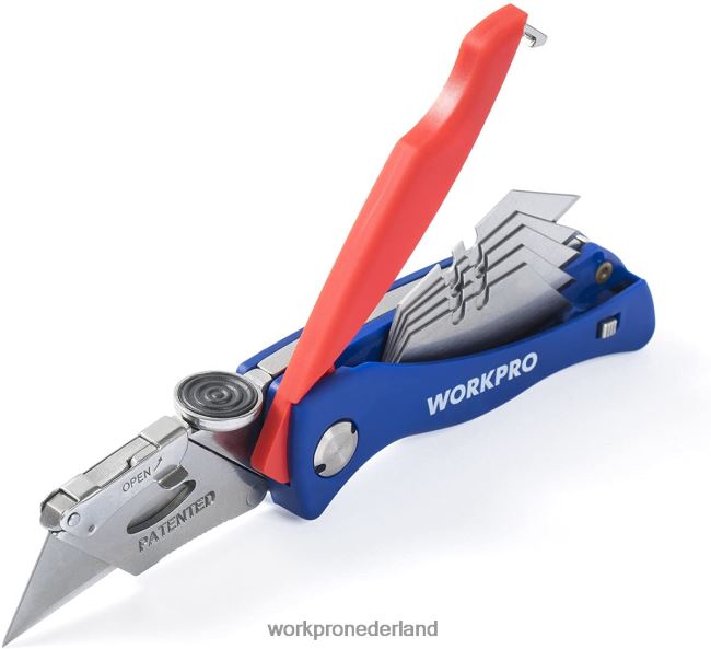 hulpmiddel WORKPRO opvouwbaar mes, snelwisselbare kokersnijder bruikbaar 4NVZH850