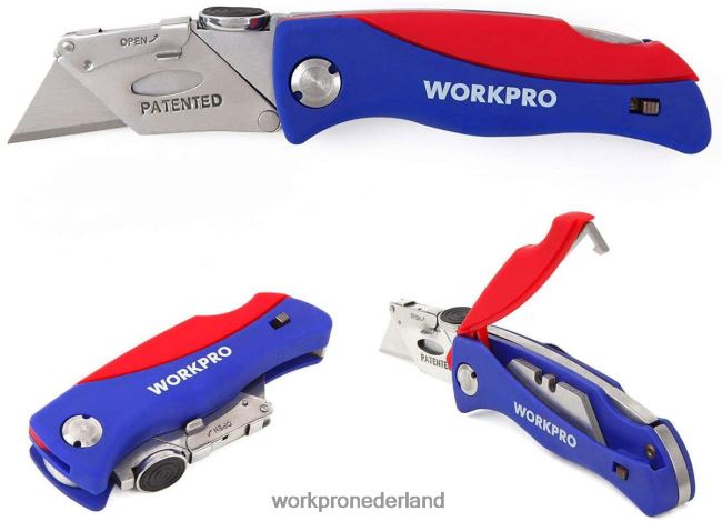 hulpmiddel WORKPRO opvouwbaar mes, snelwisselbare kokersnijder bruikbaar 4NVZH850