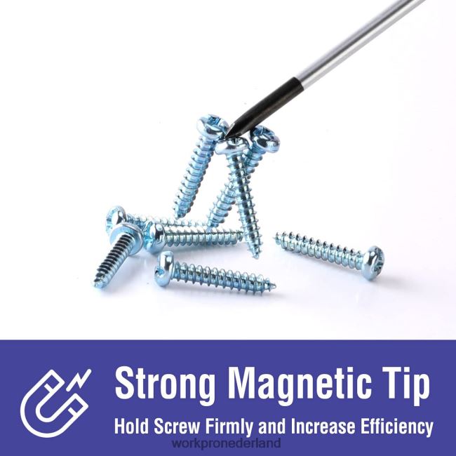 hulpmiddel WORKPRO Magnetische schroevendraaierset, 16-delige torx kruiskopschroevendraaiers met gleuf en magnetiseur nieuw 4NVZH898