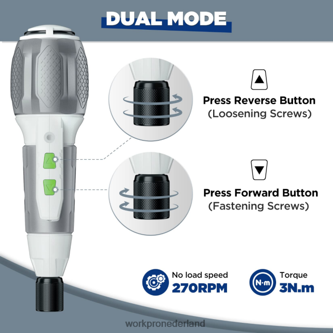hulpmiddel WORKPRO draadloze 4v USB oplaadbare lithium-ion batterij schroevendraaierset roze/wit 4NVZH8236