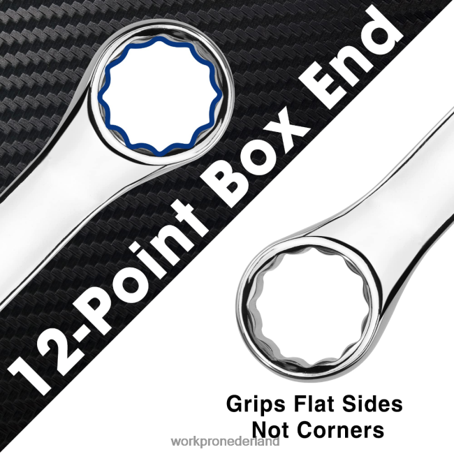 hulpmiddel WORKPRO 12-delige metrische 8-19 mm, premium cr-v ringsteeksleutelset nieuw 4NVZH895