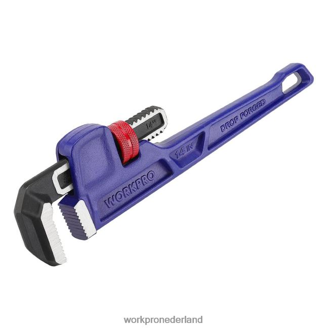 hulpmiddel WORKPRO 14-inch zware rechte loodgietersleutel bruikbaar 4NVZH889