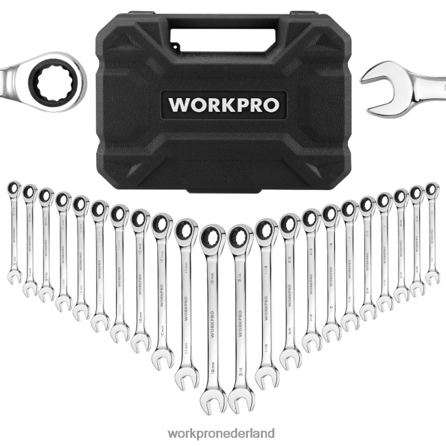 hulpmiddel WORKPRO 22-delige ratel-ringsteeksleutelset morden 4NVZH881