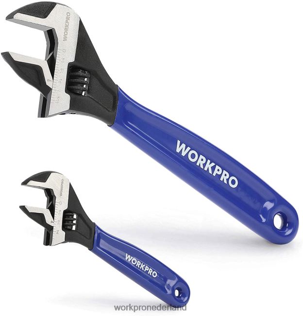 hulpmiddel WORKPRO 2-delige verstelbare moersleutelset voor thuisgarage, werkplaats en doe-het-zelf behulpzaam 4NVZH887