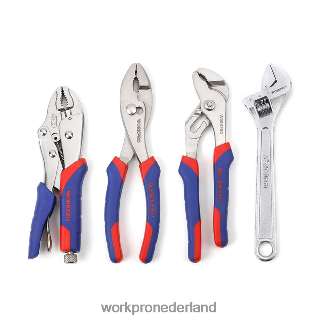 hulpmiddel WORKPRO 4-delige tangenset gereedschapsset voor huisonderhoud bruikbaar 4NVZH879