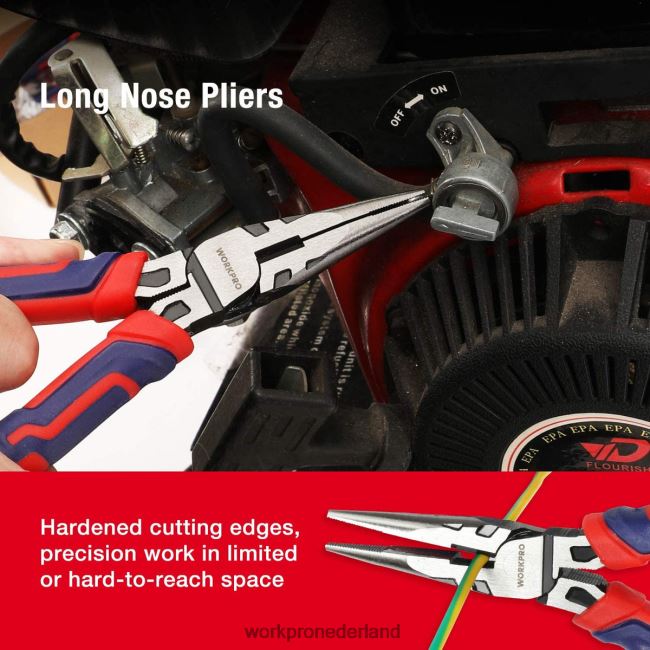 hulpmiddel WORKPRO 5-delige premium cr-v bouwtangenset met opbergetui bruikbaar 4NVZH866