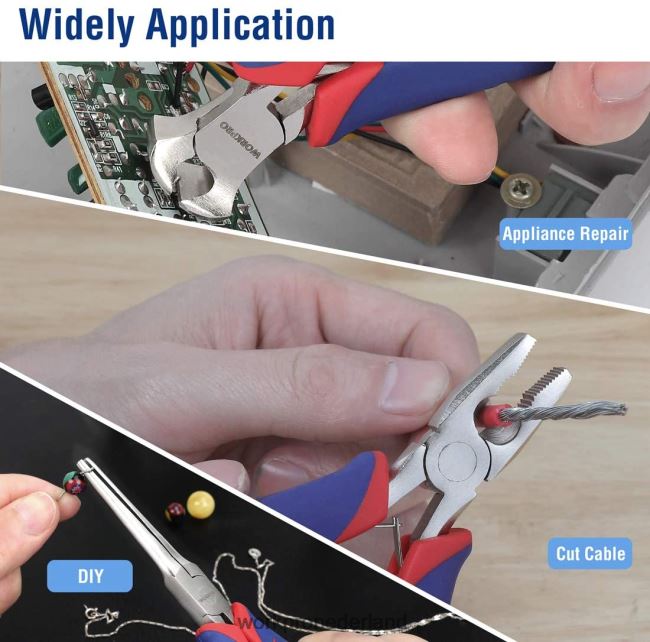 hulpmiddel WORKPRO 6-delige minitangenset met etui bruikbaar 4NVZH864