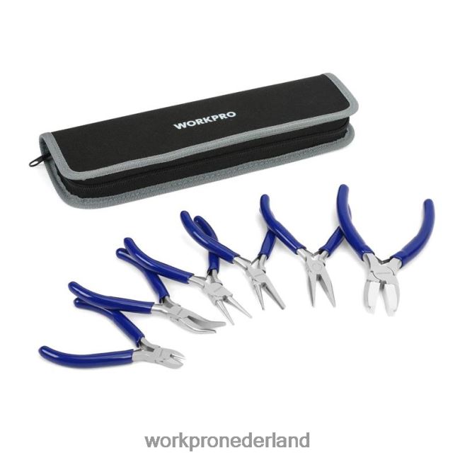 hulpmiddel WORKPRO 7-delige juwelierstangenset met handig draagtasje bruikbaar 4NVZH878