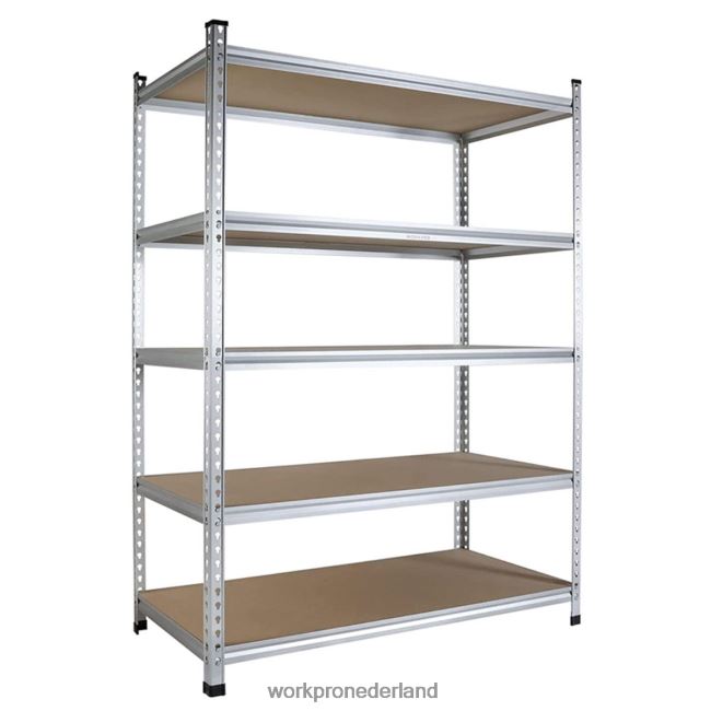 opslag WORKPRO Opbergrek met 5 niveaus, verstelbaar opbergrek, zware plank van aluminiumlegering behulpzaam 4NVZH89
