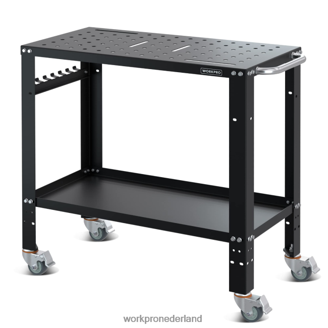 opslag WORKPRO draagbare lastafel, draagvermogen van 1200 lbs, nitrerend tafelblad nieuw 4NVZH813