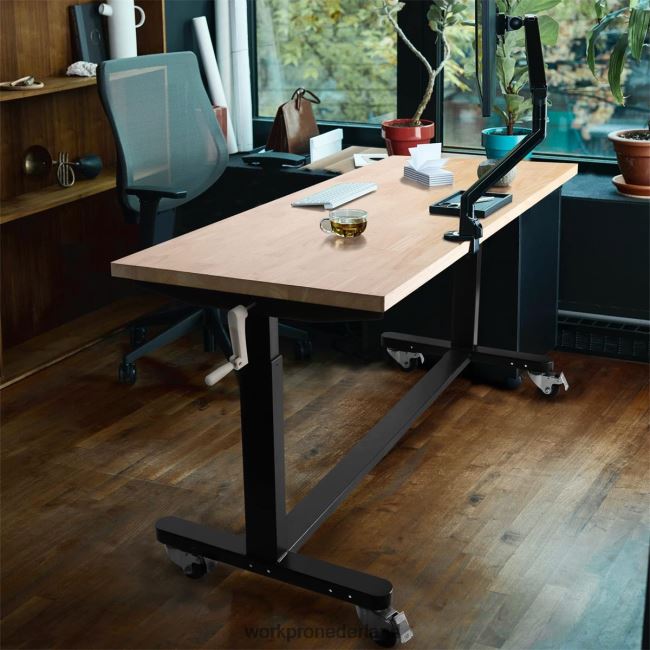 opslag WORKPRO in hoogte verstelbare werktafel met slinger, met zwenkwielen en stelpoten, draagvermogen van 500 lbs bruikbaar 4NVZH83